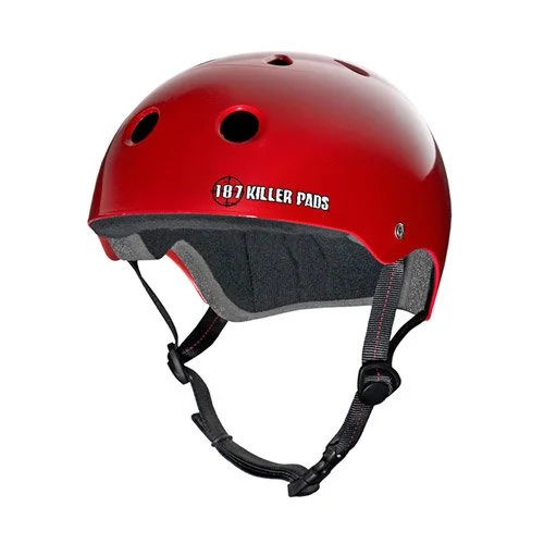 187 Skate Helmet Red Gloss