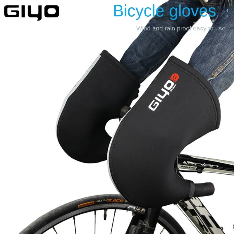 Giyo Windproof Warmth Mountain Road Bicycle Handle Gloves  Cycling Handle Bar Guard Cold-Proof Winter Warmth Gloves