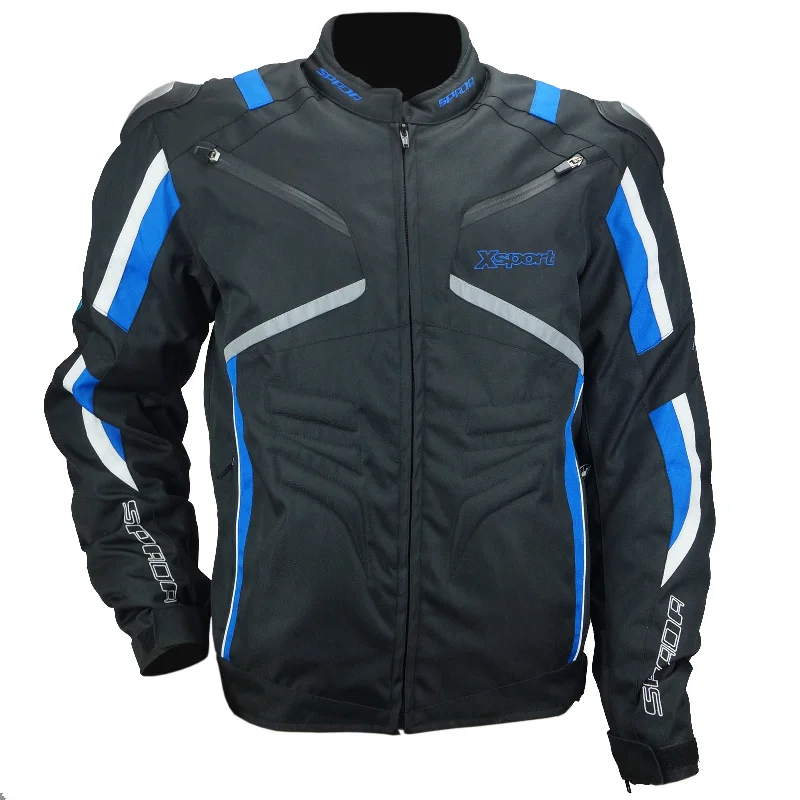 Spada X-Sport Waterproof Textile Jacket - Black/Blue/White