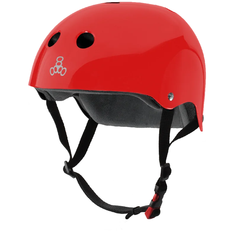 Triple 8 THE Certified Helmet SS Red Gloss