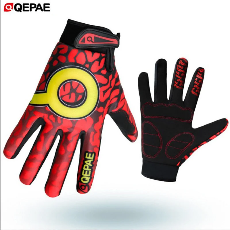 Full Finger Cycling Gloves, Touch-Screen Mountain Road Gloves Anti-Slip, Bicycle Racing Gloves Biking Gloves