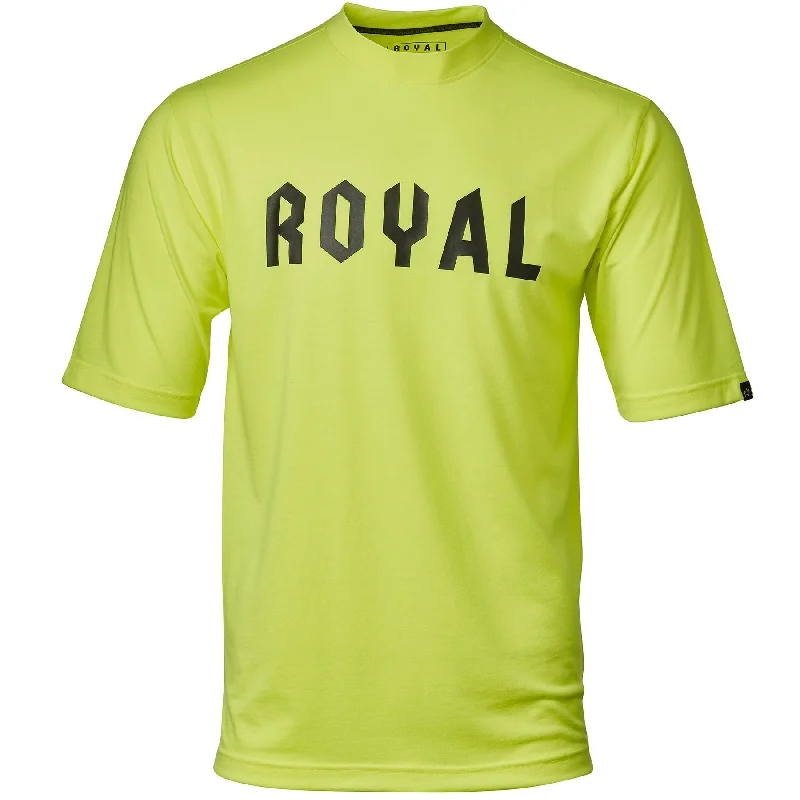 Royal Core Short Sleeve MTB Jersey - CORP - Flo Yellow Heather - 2022