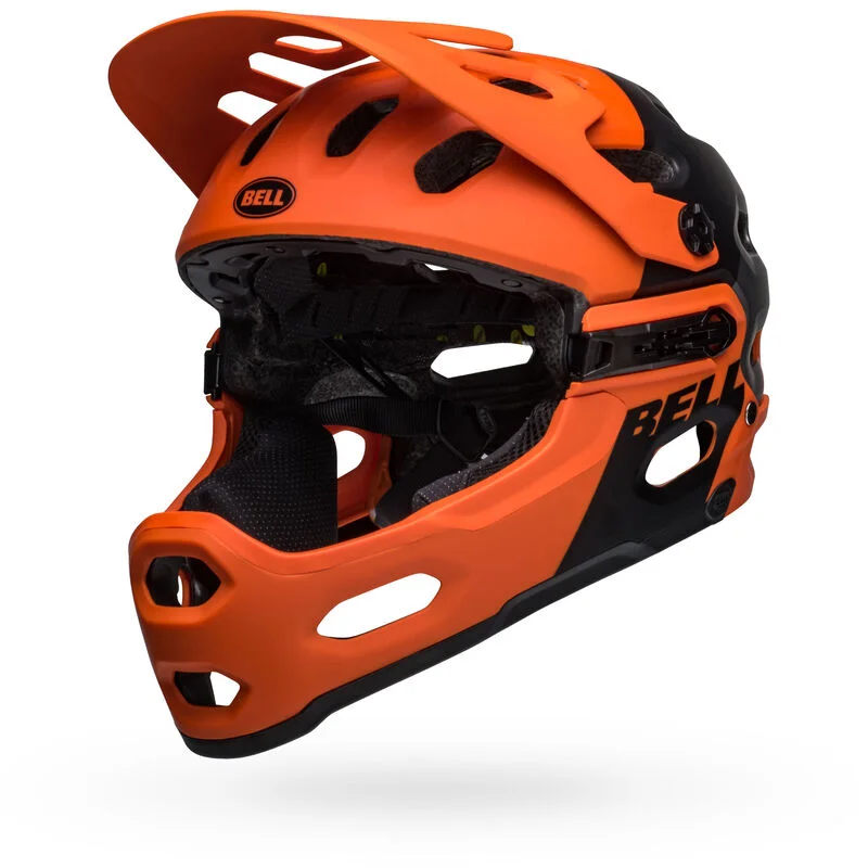 Bell Super 3R (MIPS) MTB Helmet - Matt Orange / Black