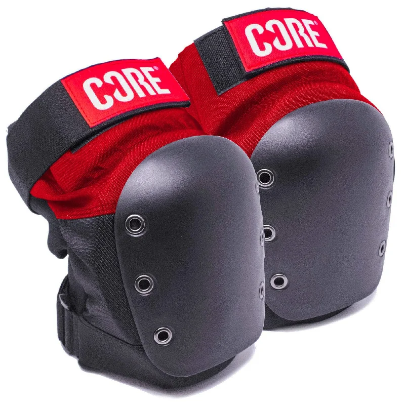 CORE Protection Street Pro Skate Knee Pads - Red/Black