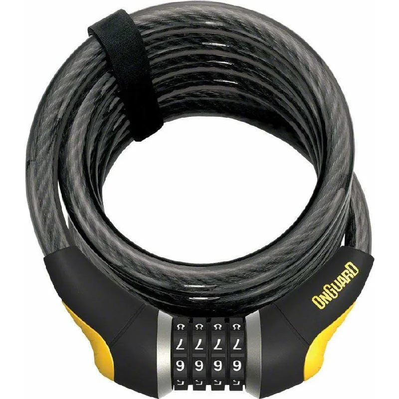 Doberman Combo Cable Lock: 6 x 15mm Gray/Black/Yellow