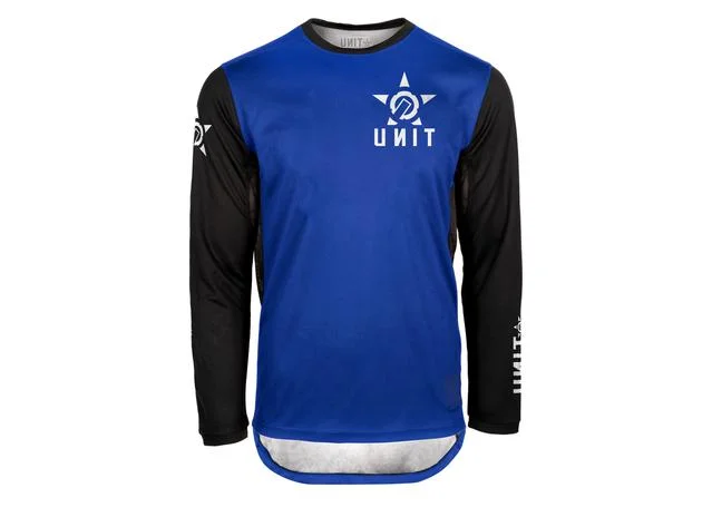 Unit Fixed Long Sleeve MTB Jersey - Blue - 2022