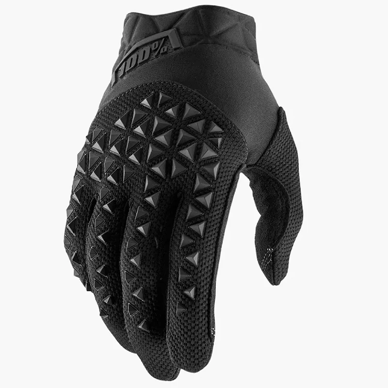 100% Airmatic Mens MTB Gloves, Black/Charcoal