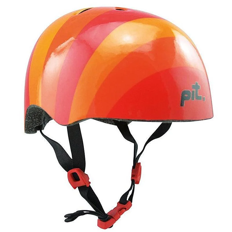 PIT Urban Helmet – Orange Stripes