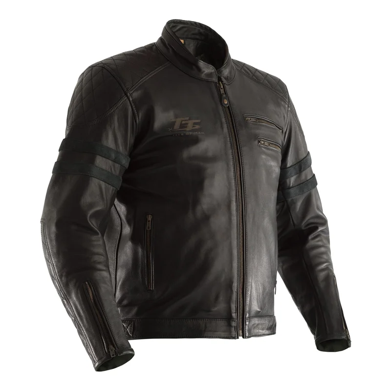 RST IOM TT Hillberry CE Leather Jacket - Black