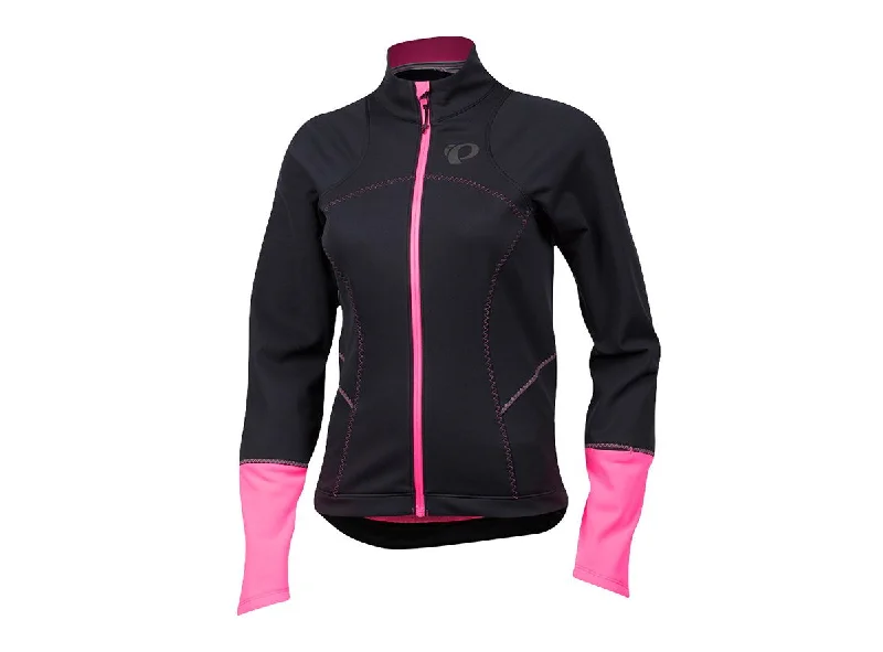 Pearl Izumi Elite Escape Softshell Cycling Jacket - Womens - Black-Screaming Pink