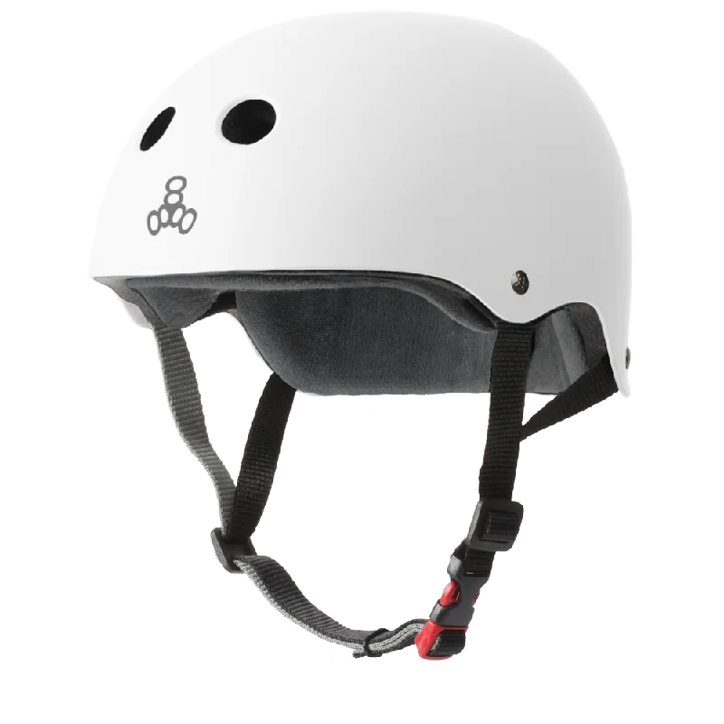 Triple 8 THE Certified Helmet SS White Rubber