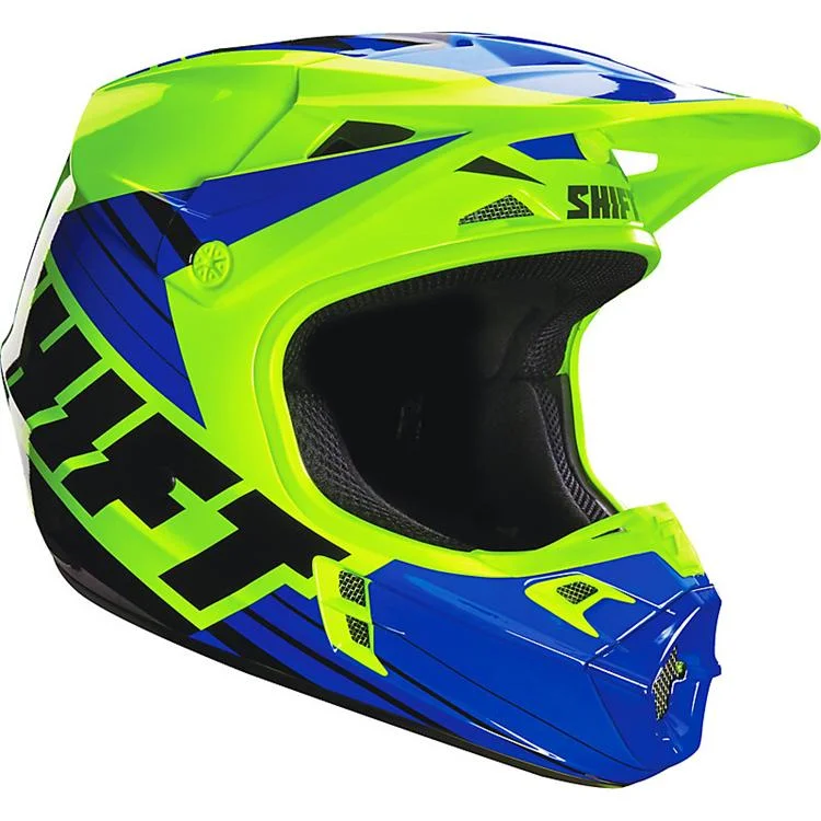 SHIFT V1 ASSAULT RACE HELMET - ECE YELLOW/BLUE