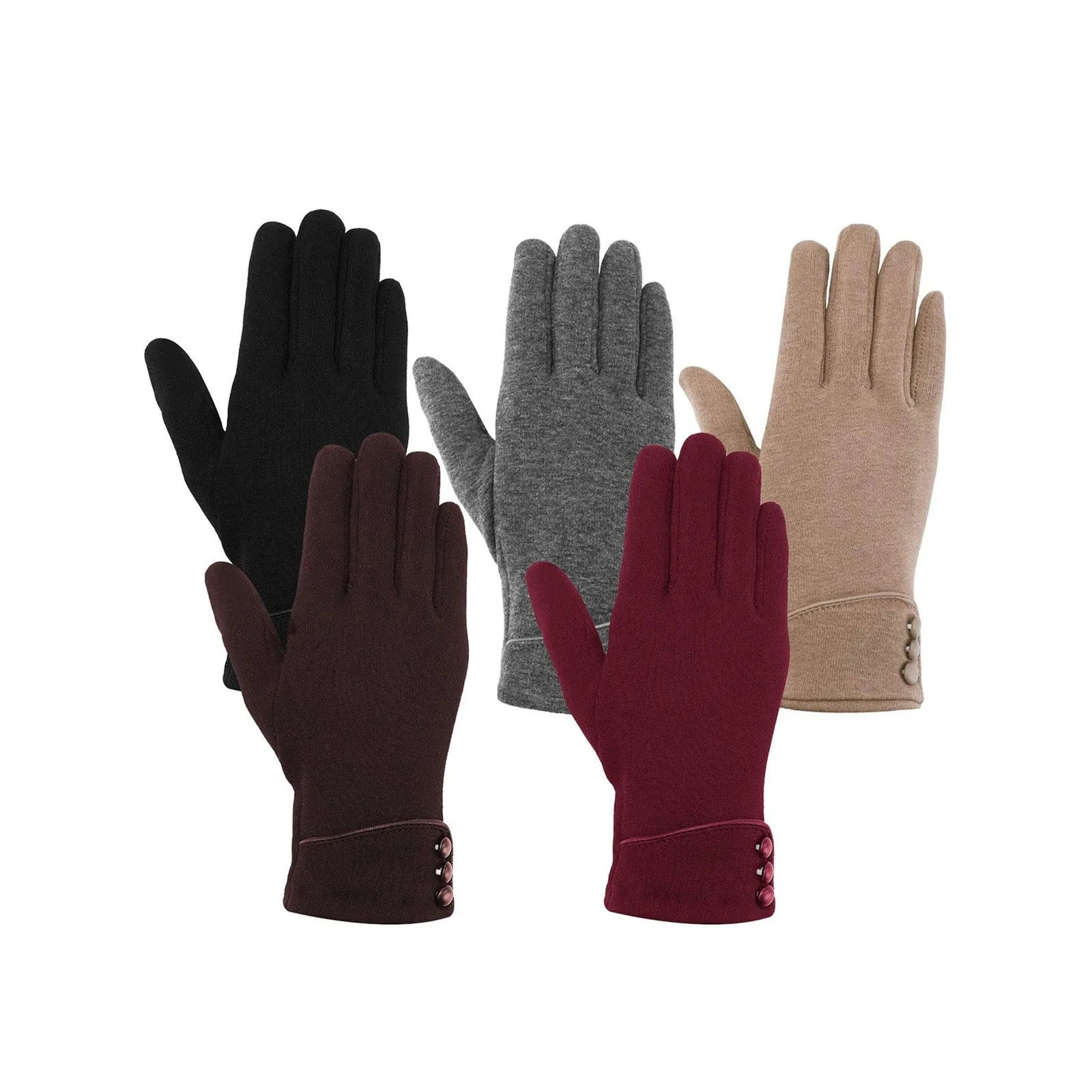 Women's Touchscreen Gloves Winter Warm Thermal Soft Lined Thick Texting Gloves Windproof Driving Gloves For Ladies