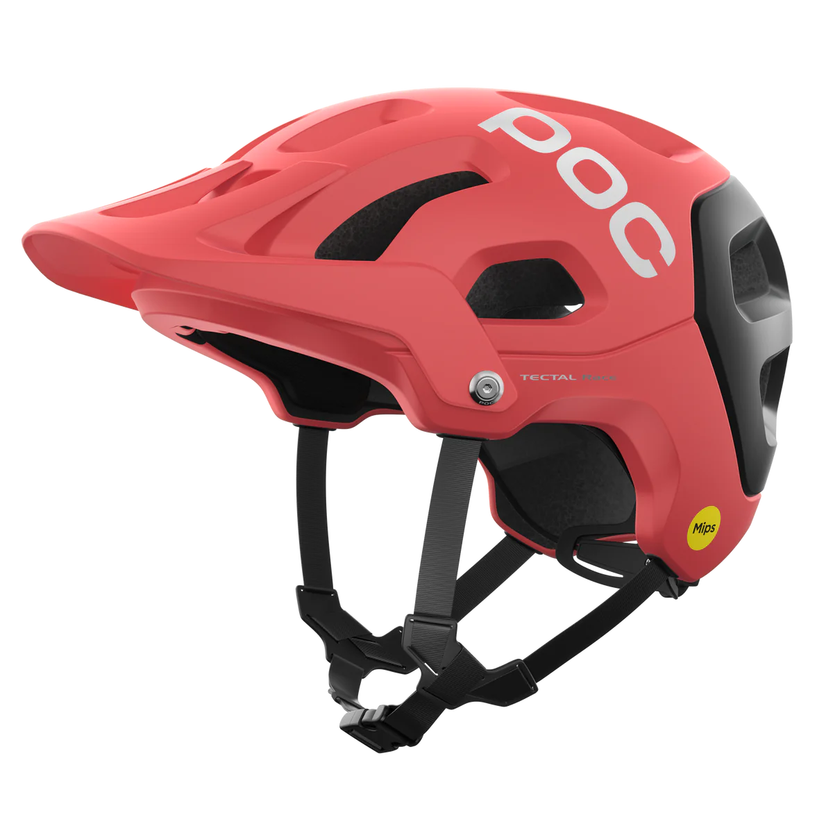 POC Tectal Race MIPS Helmet - Ammolite Coral/Uranium Black Matt