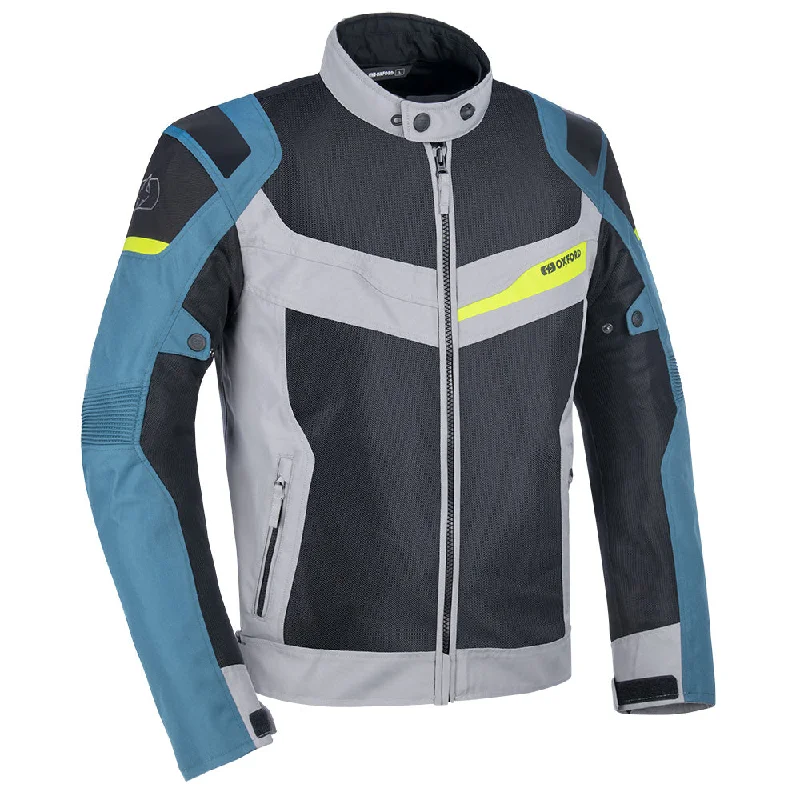 Oxford Dakar Dry2Dry Air Textile Waterproof Summer Jacket - Silver, Blue, Fluo