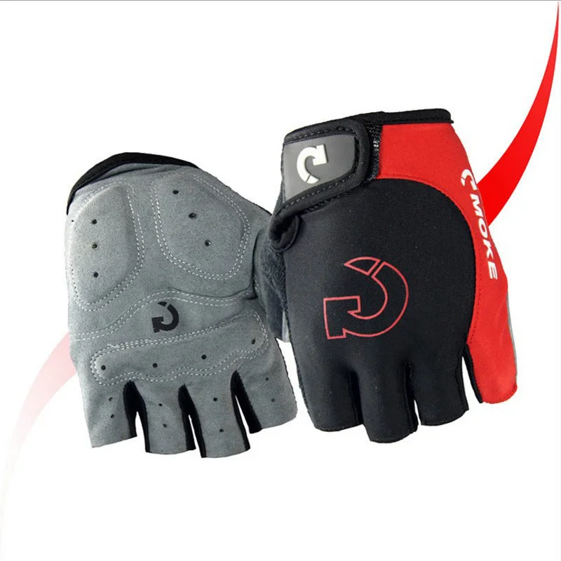 Cycling Gloves men women half finger foam padded mountain road bicycle race breathable summer gloves