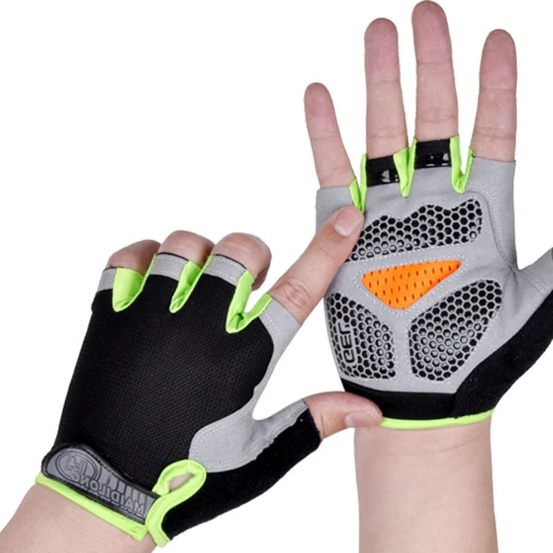 Cycling Gloves Men Women Half Finger Gloves Breathable Anti-shock Sports Bike Bicycle Glove D40