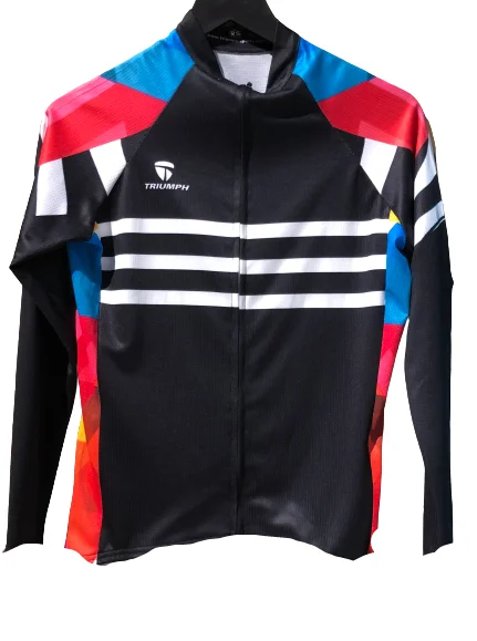 Triumph Cadance FS Long Sleeve Womens Cycling Jersey - Black/Multi