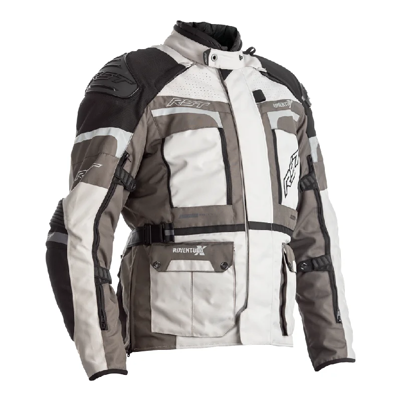 RST Pro Series Adventure-X Waterproof Textile Jacket - Grey / Silver