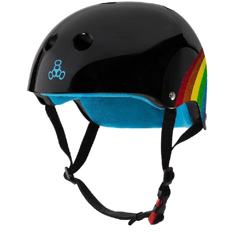 Triple 8 THE Certified Helmet SS Rainbow Sparkle Black