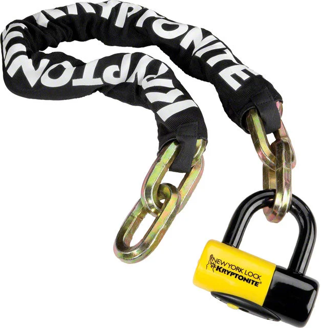 Kryptonite New York Fahgettaboudit Chain 1410 and Disc Lock: 3.25' (100cm)