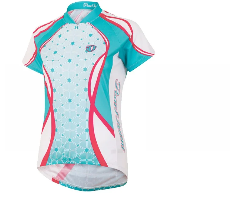 Pearl Izumi Select Ltd Short Sleeve Road Jersey - Womens - Fleurette-Scuba Blue