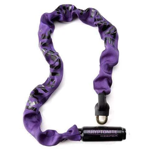 Keeper 785 Integrated Keyed Bike Chain Lock - Purple