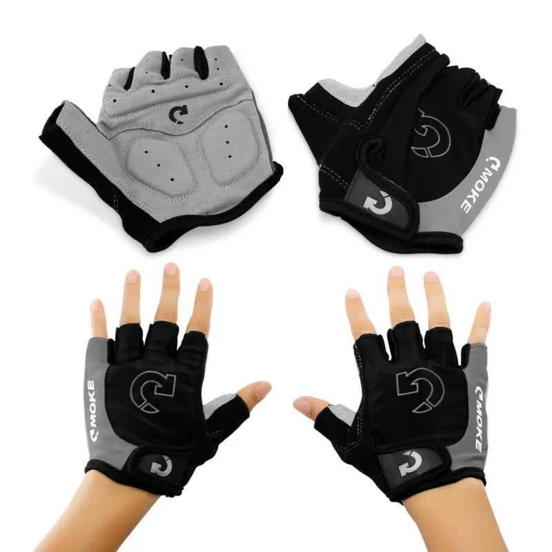 Half Finger Cycling Gloves Anti-Slip Anti-sweat Gym Fitness Fishing Gloves Summer UV Protection Anti Shock MTB Road Bike Gloves