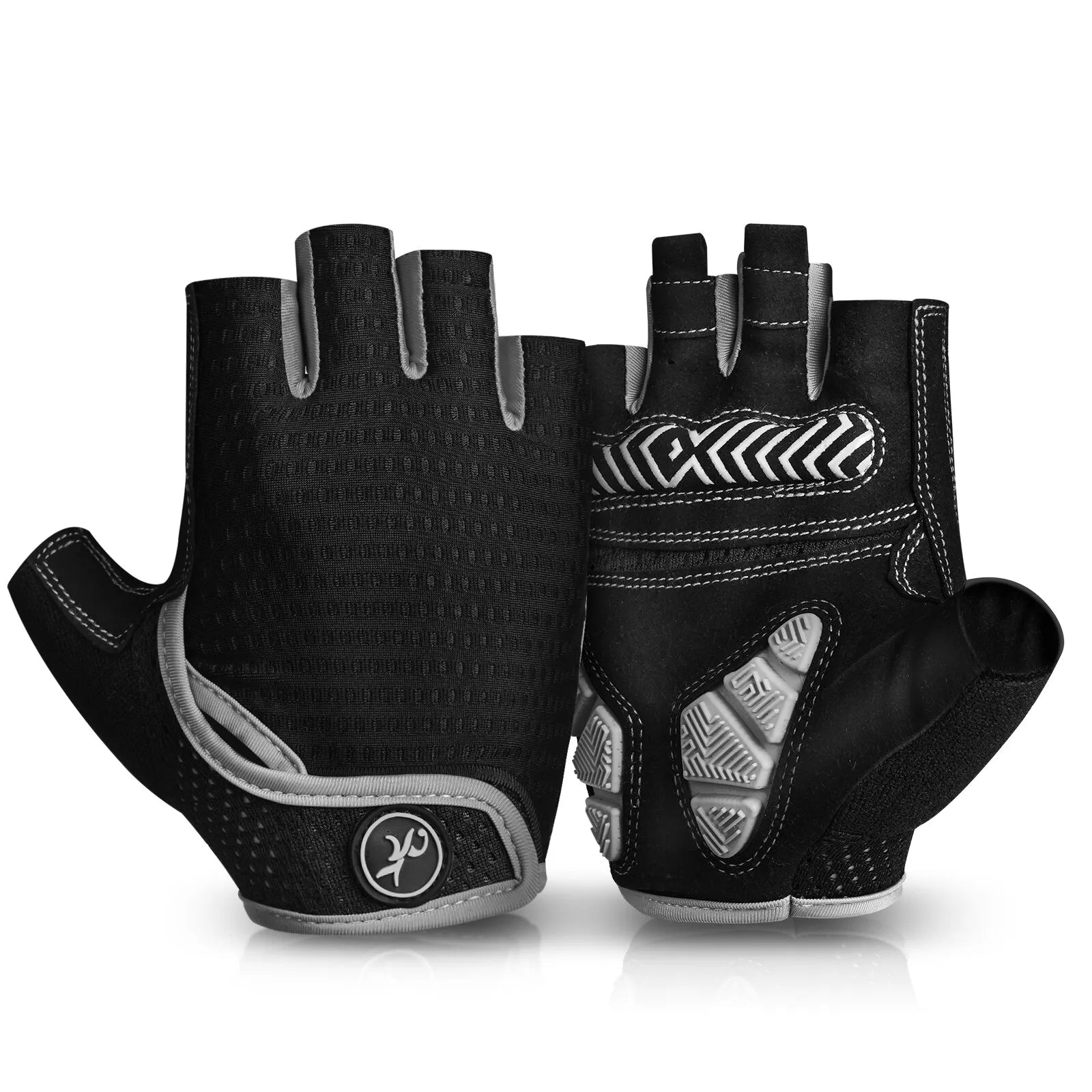 MOREOK Cycling Gloves Breathable Half Finger 5MM Pads Bike Gloves Anti-slip Shock-absorbing Mountain Road Biking Bicycle Gloves