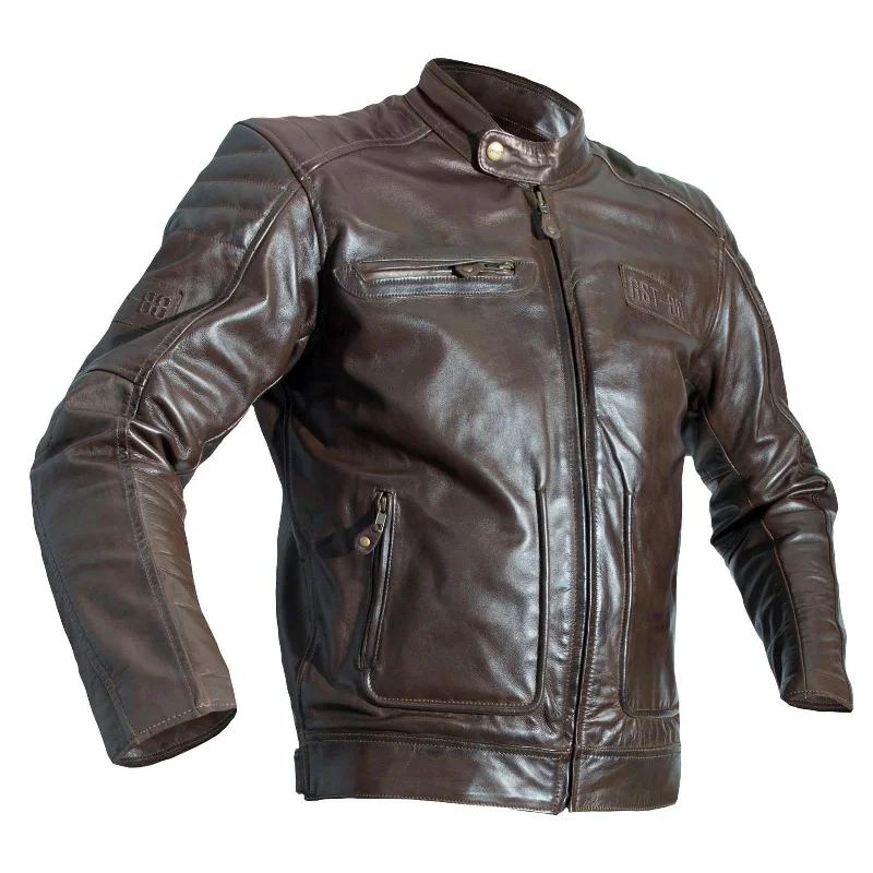 RST Roadster II CE Vintage Leather Jacket - Brown