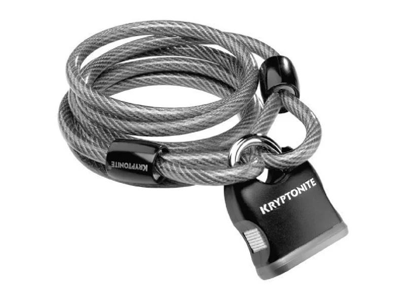 Kryptonite KryptoFlex 818 Loop Cable & Padlock - Gray-Black