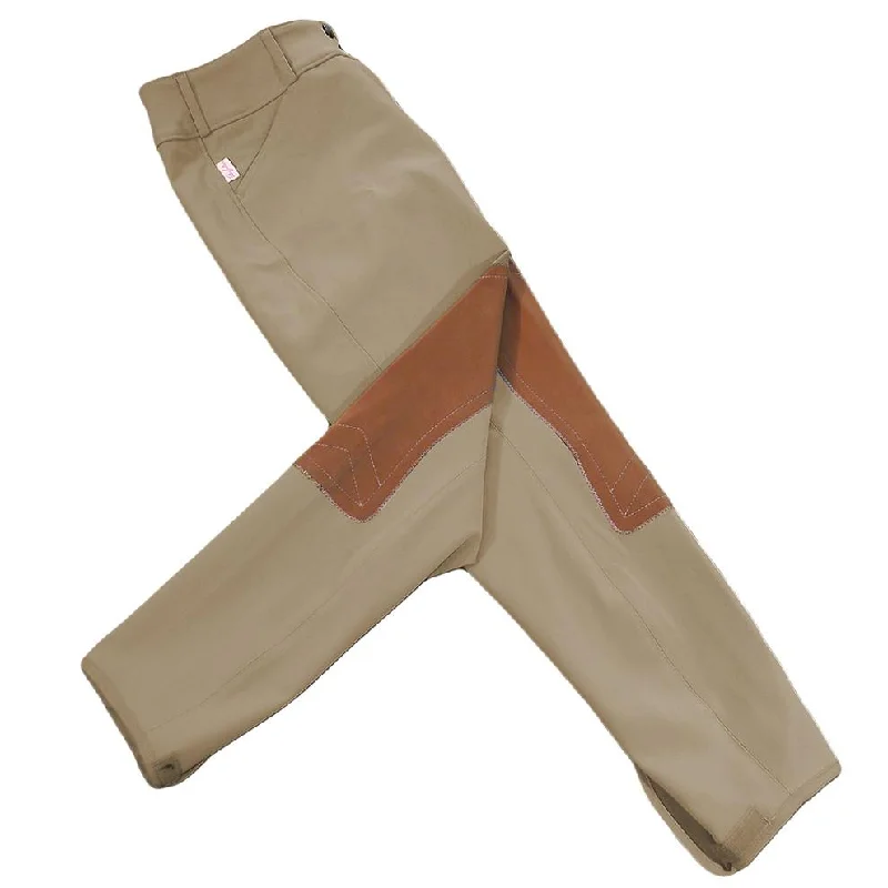 Tailored Sportsman Low Rise Front Zip Vintage Knee Patch Breeches