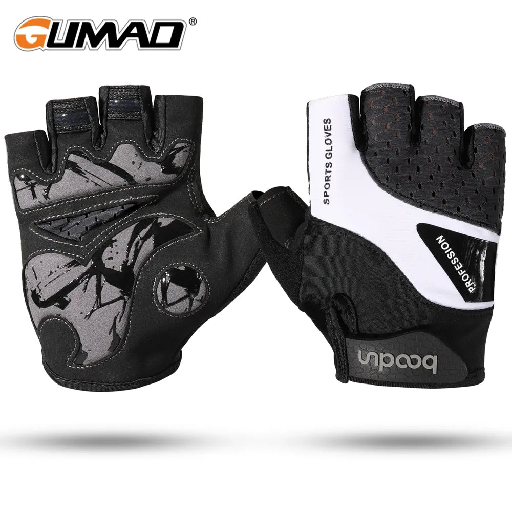 Cycling Half Finger Gloves Men Women Anti-Slip Shock-Absorbing Tactical Mountain Bike Gym Fitness Riding Bicycle Accessories