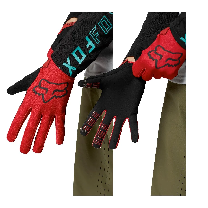 Fox Mens Ranger MTB Gloves, Black/Red