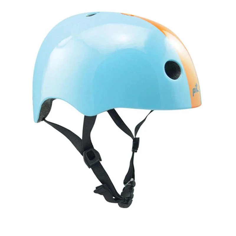 PIT Urban Helmet – Gloss Sky Blue / Gloss Orange