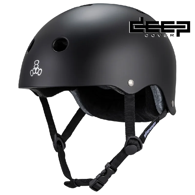 Triple 8 Deep Cover Helmet Black Matte