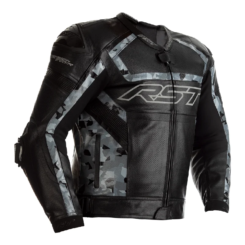 RST 2461 Tractech Evo R CE Leather Jacket - Black / Camo