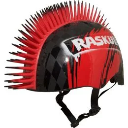 Raskullz Helmet Mohaw Black / Red 50-54cm