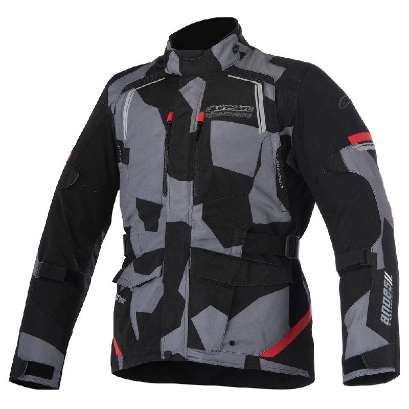 Alpinestars Andes V2 Drystar Waterproof Jacket - Black / Camo Red