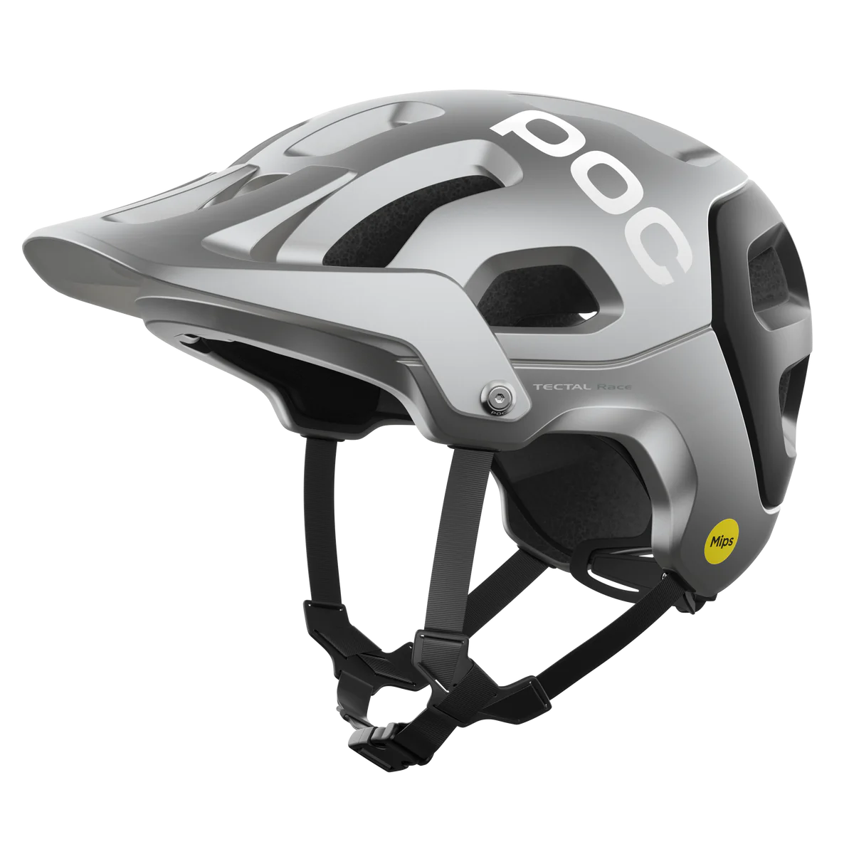 POC Tectal Race MIPS Helmet - Argentite Silver/Uranium Black Matt