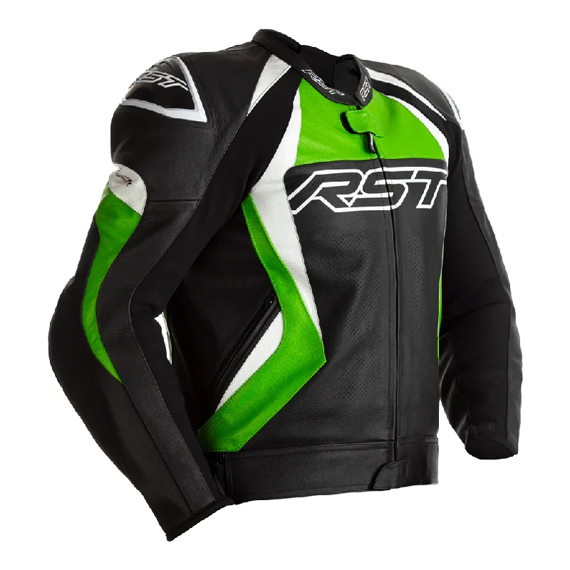 RST 2357 Tractech Evo 4 CE Leather Jacket - Black / Green