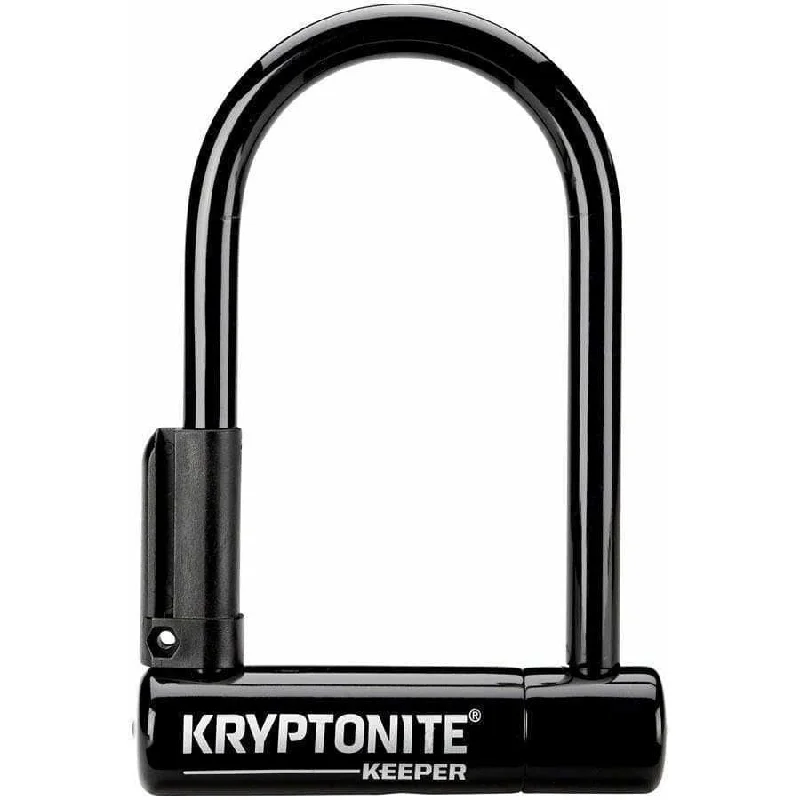 Keeper Bike U-Lock - 3.25 x 6", Keyed, Black, Includes bracket