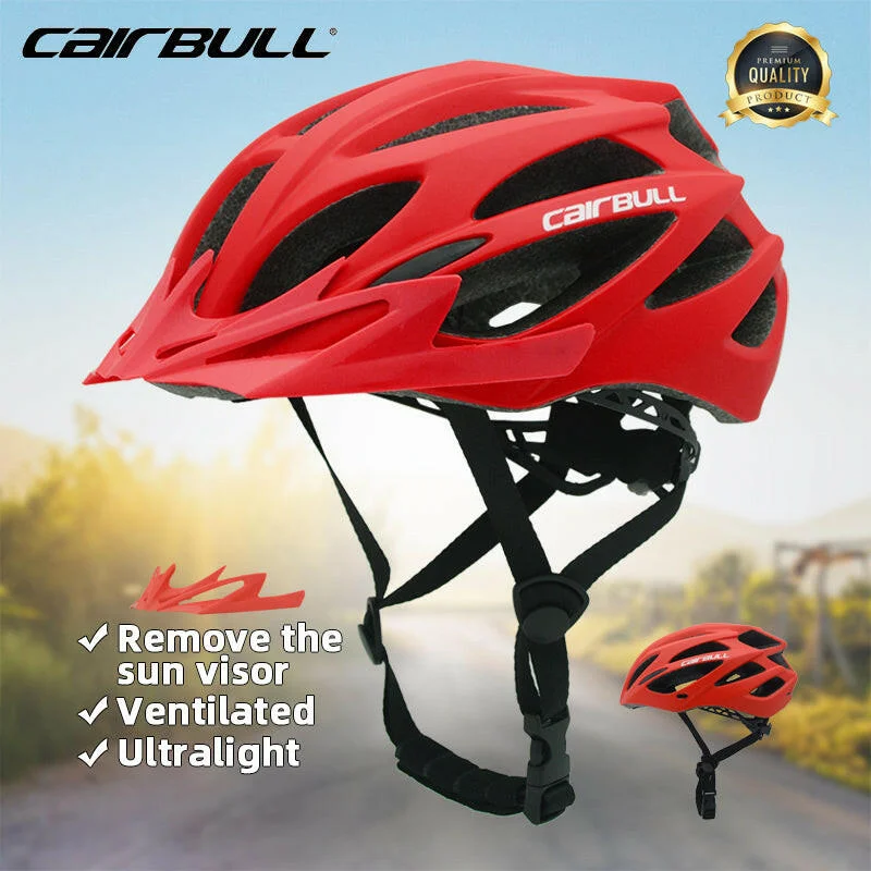 Cairbull Mtb Bicycle Helmet Safety Cycling Mountain Bike Helmet For Men Women Sport Road Helmet With Visor Ultralight Ventilated