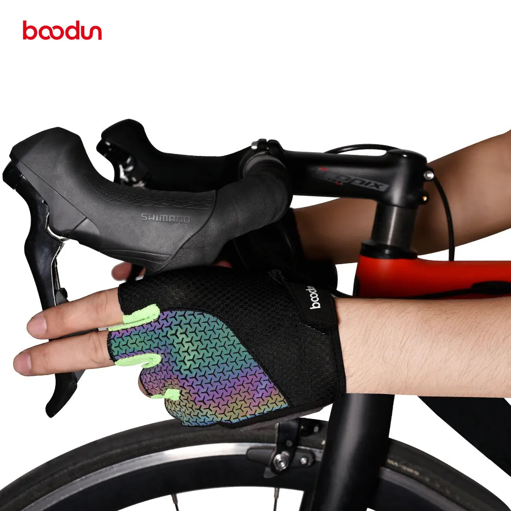 New Arrivals 1313 outdoor Sports  half finger Shockproof Breathable mountain bike gloves