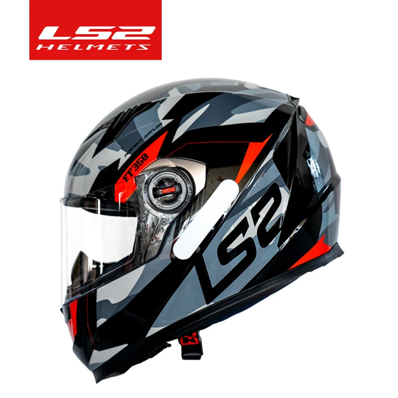 Capacete LS2 Full Face Motorcycle Helmet ls2 ff358 motocross racing helmets ECE Certification casco moto casque