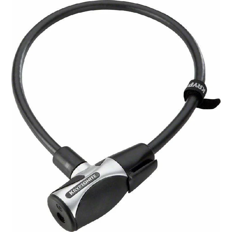 KryptoFlex 1265 Bike Cable Lock with Key: 2.12'x12mm Black