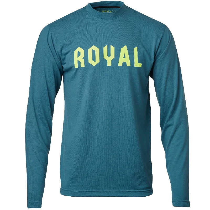 Royal Core Long Sleeve MTB Jersey - CORP - Steel Blue Heather - 2022