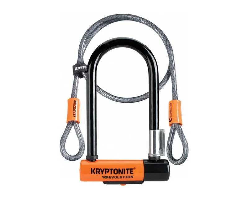 Kryptonite Evolution Mini7 Orange Bike Lock