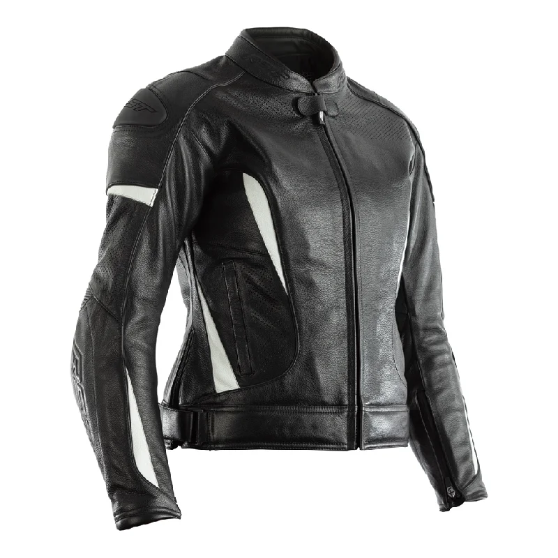 RST GT CE Approved Leather Jacket - Black / White