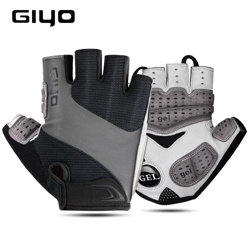 Bicycle Accessories Bicycle Gloves Half Finger Outdoor Sports Gloves For Men Women Gel Pad Breathable MTB Road Racing Riding Cycling Gloves DH